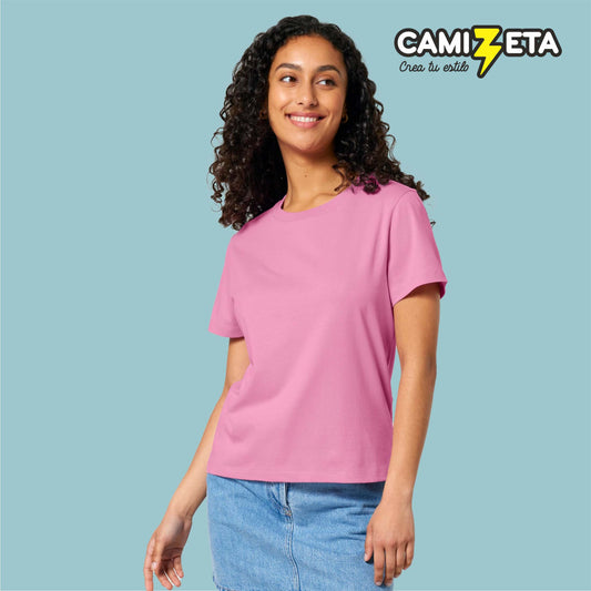 172 Camiseta mujer corte estándar 180gms 100% algodón orgánico 🌿