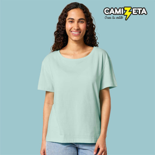 173 Camiseta mujer corte estándar 155gms 100% algodón orgánico 🌿