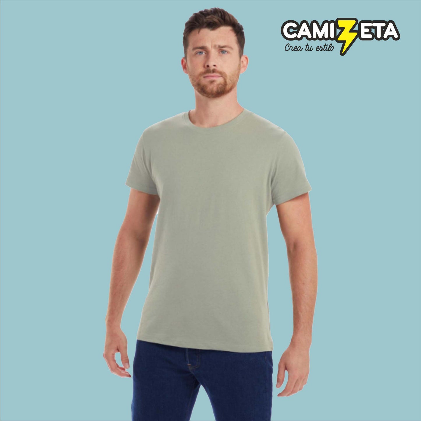 190 Camiseta corte estándar 190 gms 100% algodón CMZ